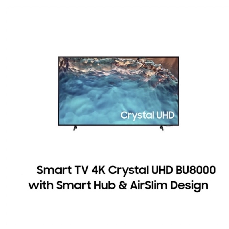 SAMSUNG SMART TV 50 INCH 50BU8000 CRYSTAL UHD 4K DIGITAL TV TIPE DVBT2