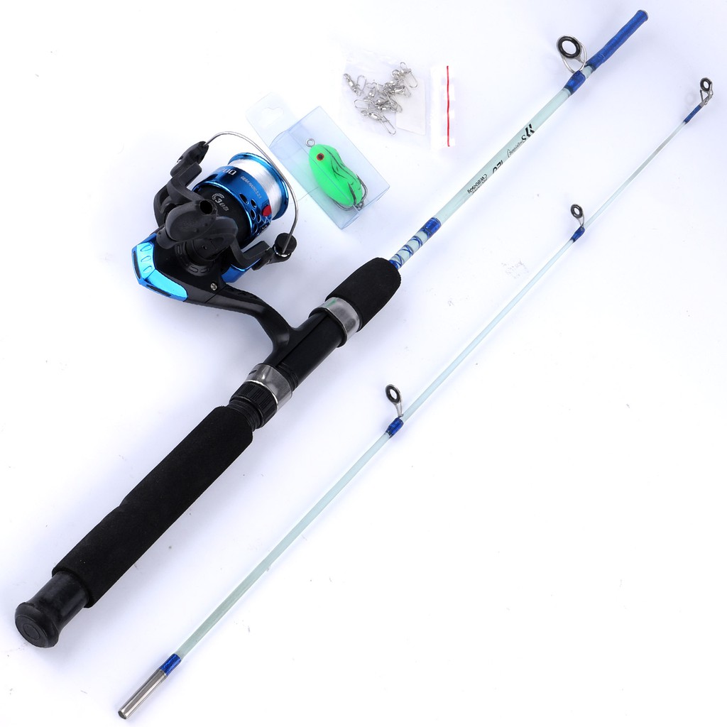 Set Pancing Set Joran Pancing 3BB 1.2M Spinning Fishing Rod Fishing Reel Combos