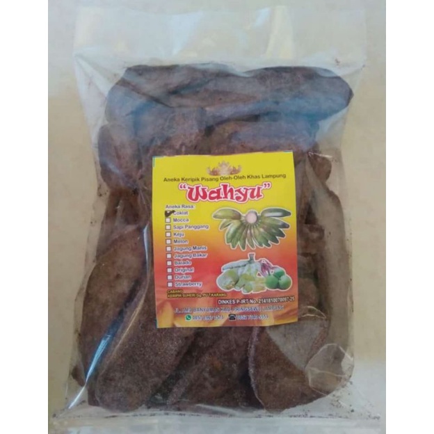 

MURAH Keripik Pisang Coklat WAHYU 200 Gr Best Seller