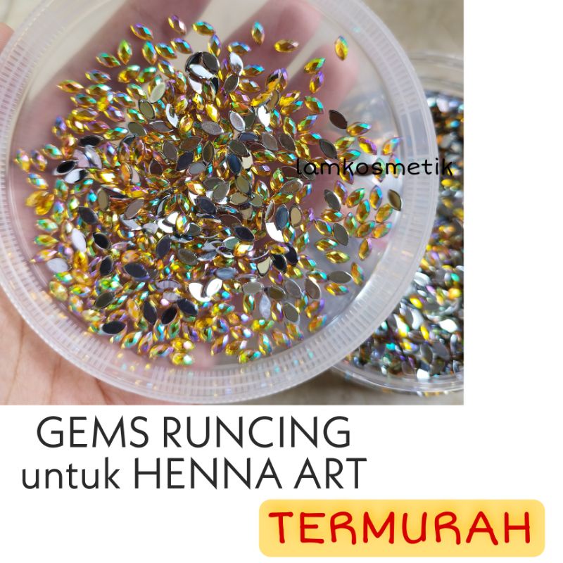 GEMS RUNCING henna art