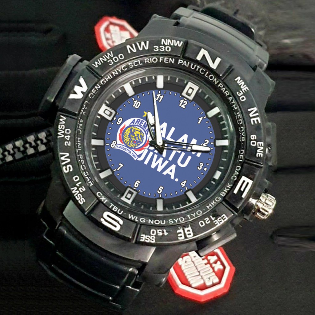 (EXCLUSIVE) Jam Tangan AREMA PC motif 4 Sport Bagus