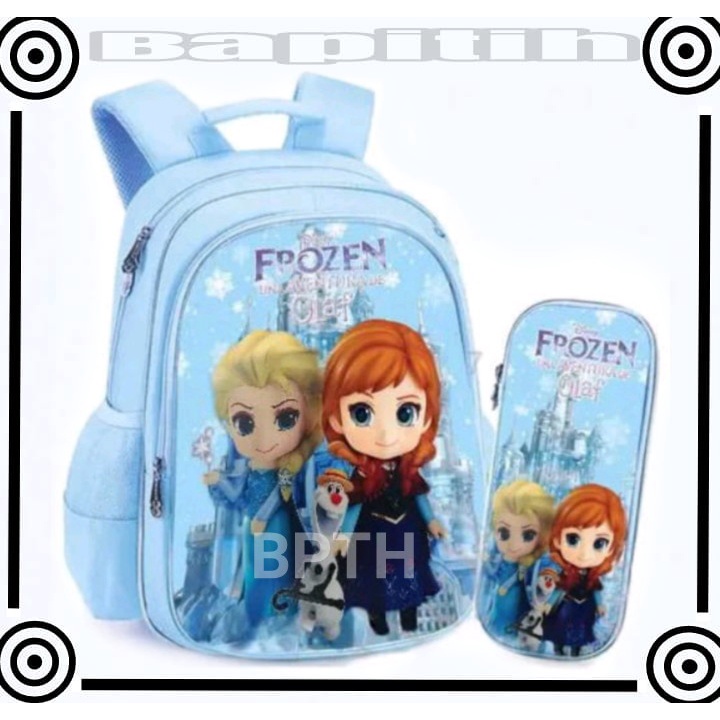 BPT/ Tas Ransel FROZEN Sekolah Anak SD / TK / PG Backpack karakter Cewek Girls - M0168