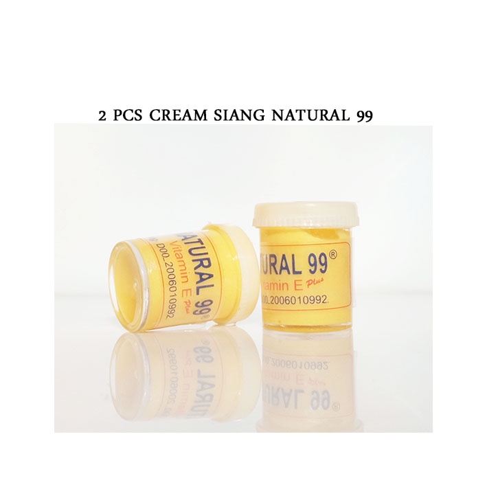 2 Pcs Cream Siang Natural 99 Original Asli/ Krim 99 / Krim Malam 99