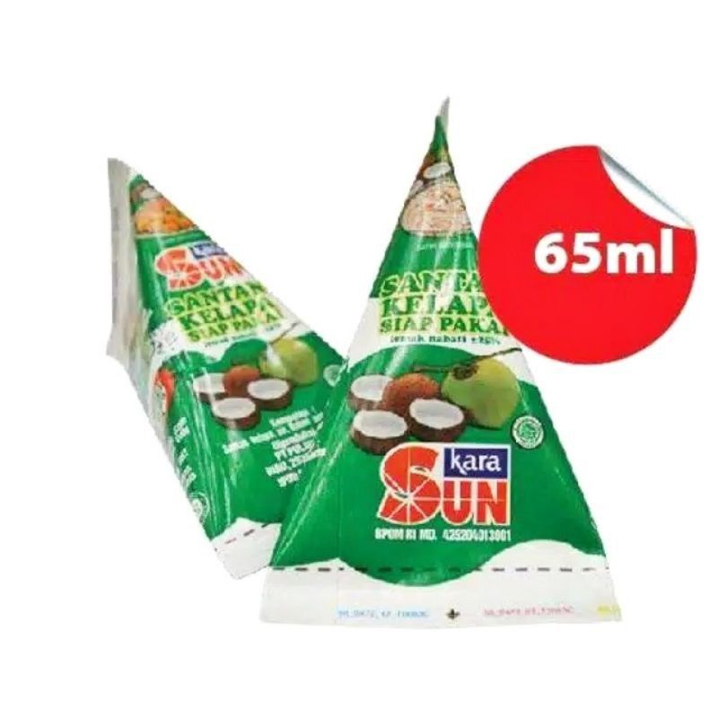 

SUN KARA santan kelapa 65mL /Sun kara Original /Santan/ Bahan masakan / bumbu masak