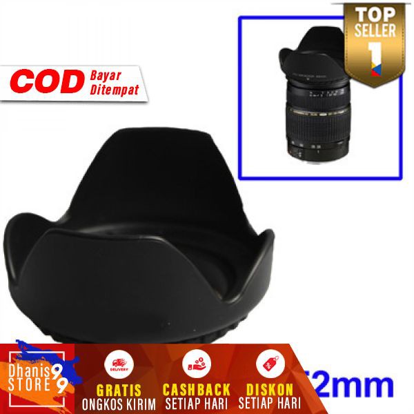 Lens Hood Camera 52mm Tudung Lensa Kamera DSLR Model Bunga Alat Fokus Camera