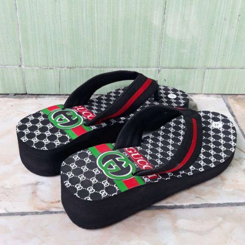 Sandal Selop gucci sepon wanita kekinian