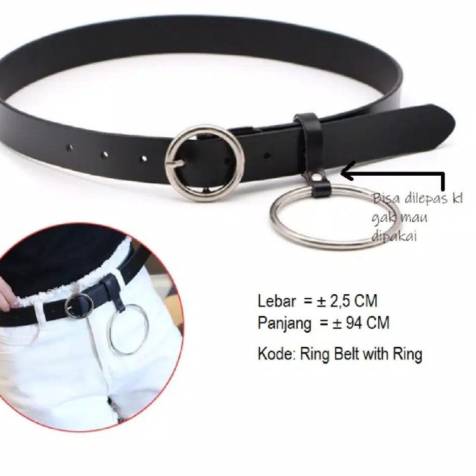 ❂ Gudang Baju Kulakan Ring Belt Polos - ladies belt ikat pinggang wanita ☚