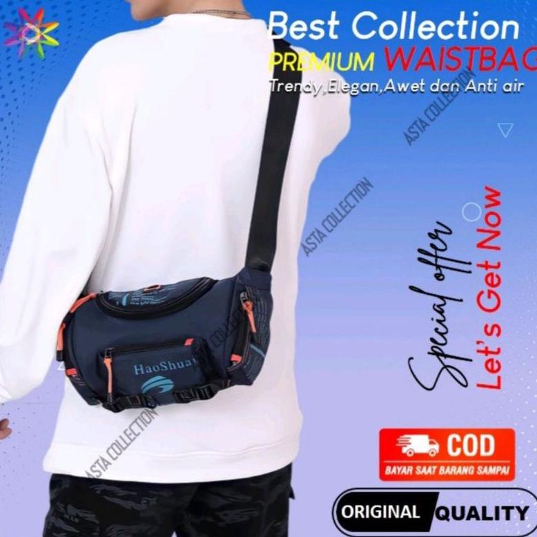 Haoshuai 5130 Tas Selempang & Pinggang Terbaru // Waitsbag Pria // Waitsbag Wanita