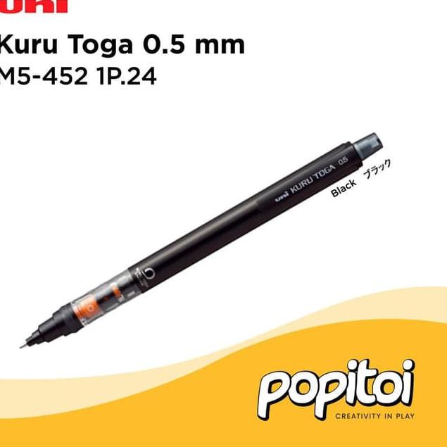 

✶ß UNI KURU TOGA M5-452 1P Mechanical Pencil 0.5 mm Pensil Mekanik