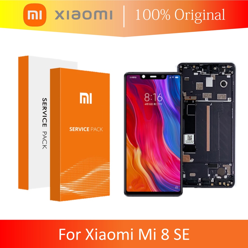 (ORIGINAL 100% XIAOMI) LCD + FRAME XIAOMI MI 8 MI8 SE MI8SE