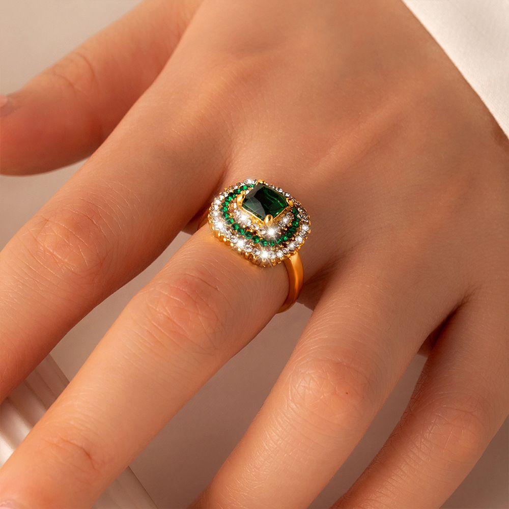 Needway Wanita Pembukaan Cincin Elegan Hati Manis Untuk Gadis Temperamen Sederhana Buku Jari Cincin