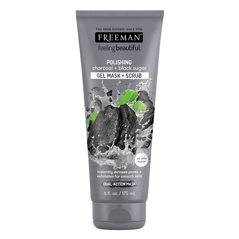 

Freeman Feeling Beautiful Polishing Charcoal & Black Sugar Gel Mask & Scrub