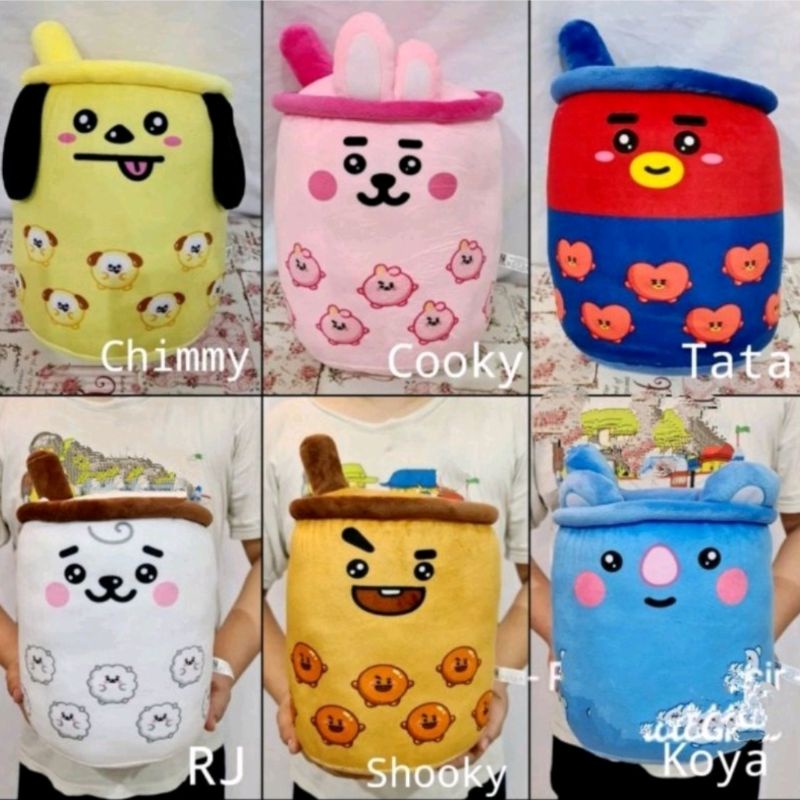 BONEKA BOBA BTS LAMPU LED / CHOKY LED / CHIMY LED /  BUBBLE MILK TEA / BTS JUMBO / BONEKA JUMBO