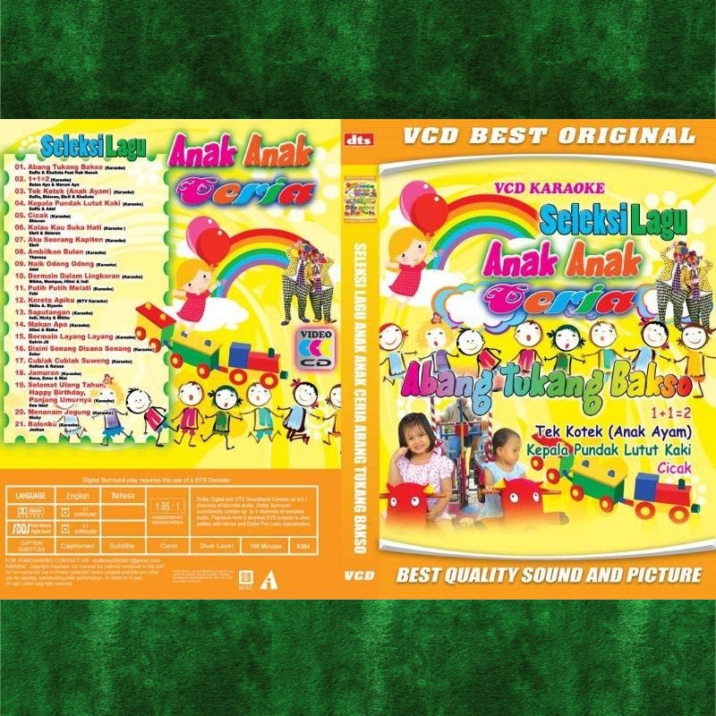 Kaset VCD Seleksi Lagu Anak Anak Ceria