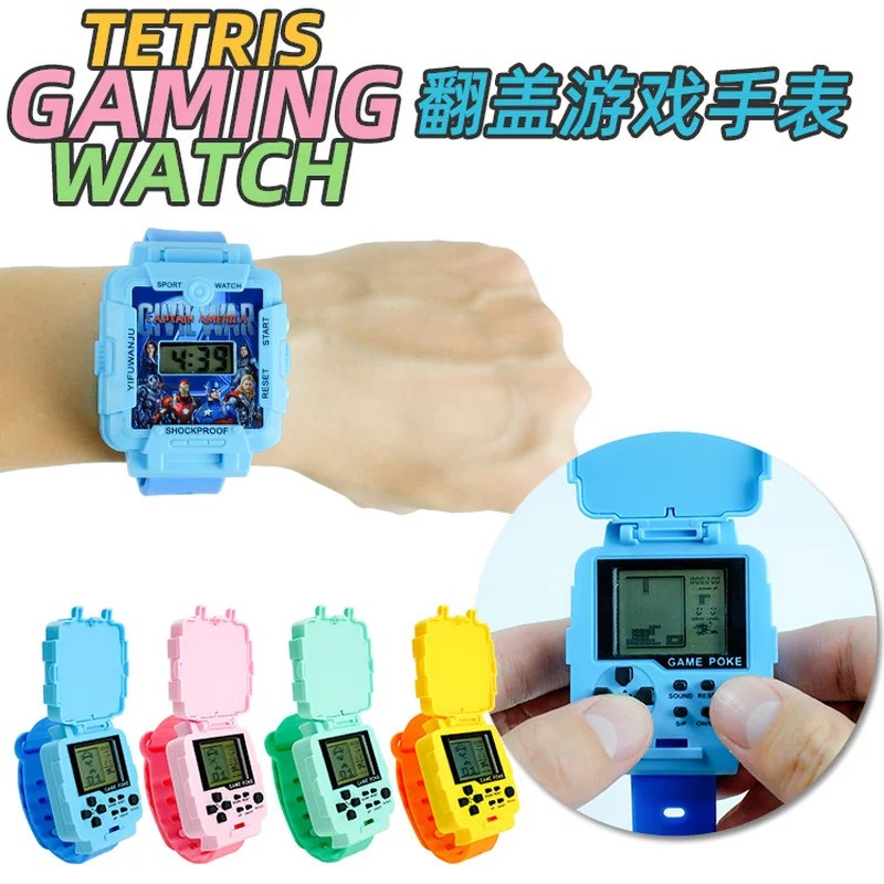 JAM TANGAN ANAK LAKI LAKI GAME TETRIS