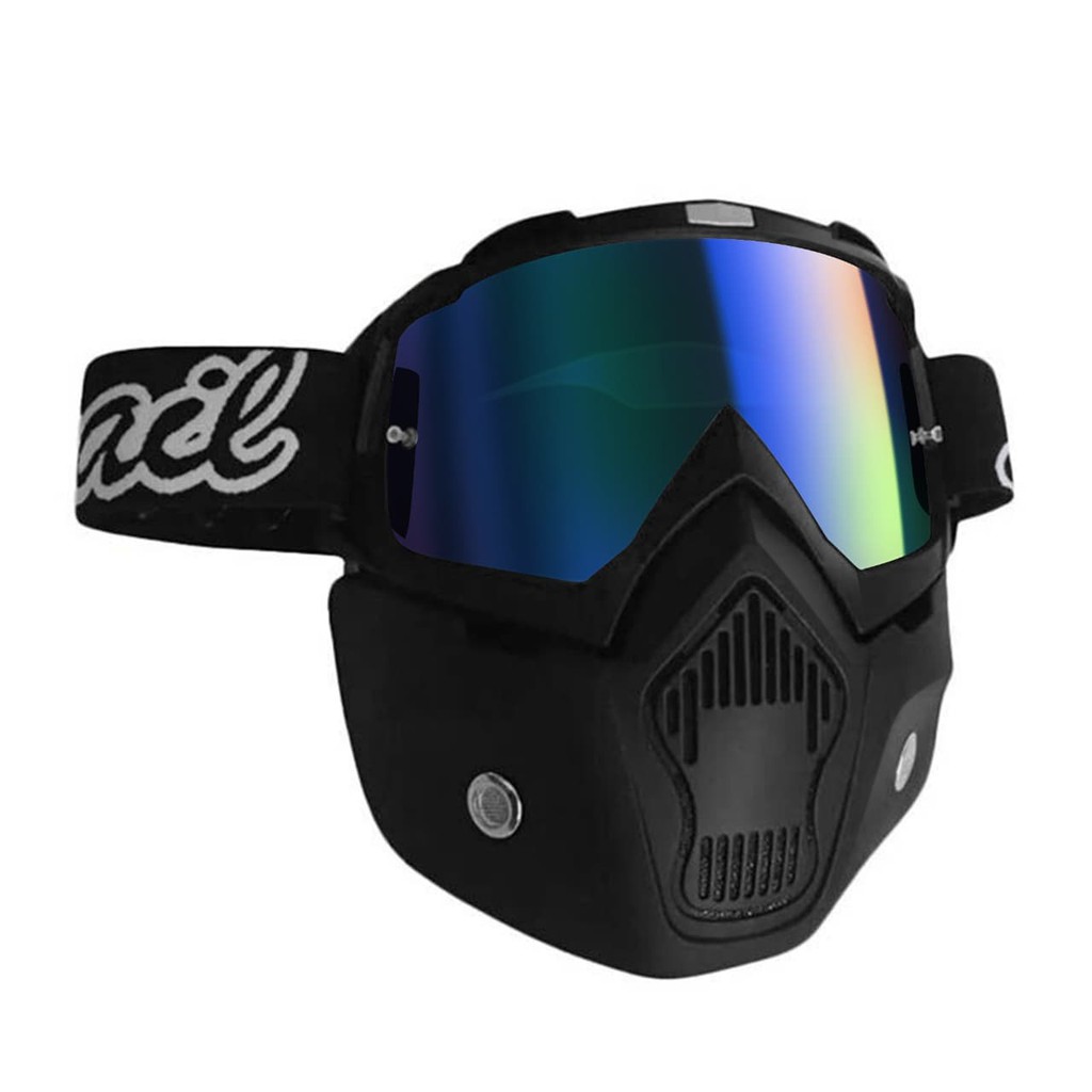 Goggle Mask Mx18 Snail Visor Blue Original