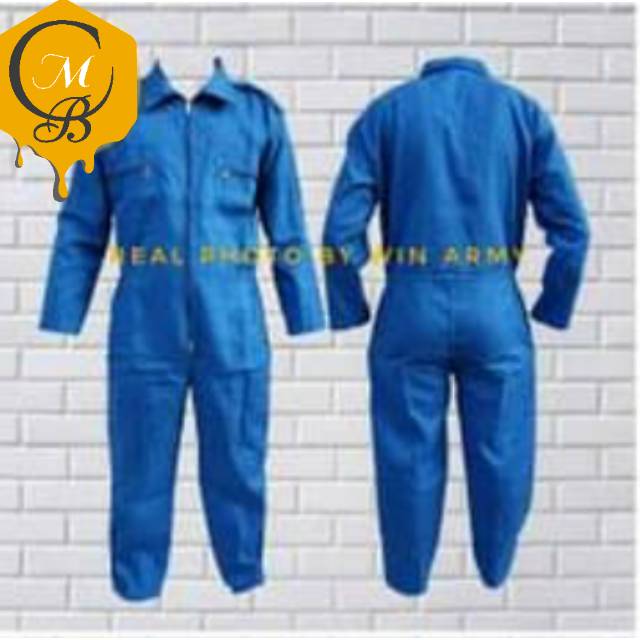 BAJU WEARPACK BIRU - BAJU WEARPACK BIRU - BAJU MEKANIK OPERALL BIRU
