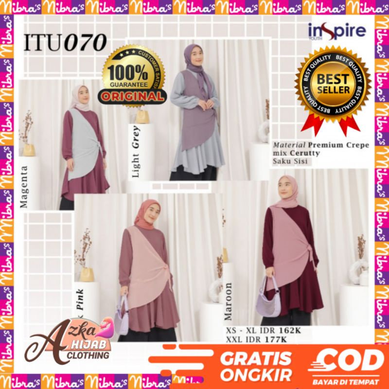ALNITA ITU 070 TUNIK WANITA / BAJU TUNIK WANITA TERBARU 2022 / TUNIC WANITA / TUNIK KEKINIAN 2022 / 