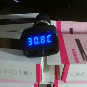 USB CAR CHARGER 4 in 1, AMPERE METER, VOLTMETER DAN SUHU / TEMPERATUR