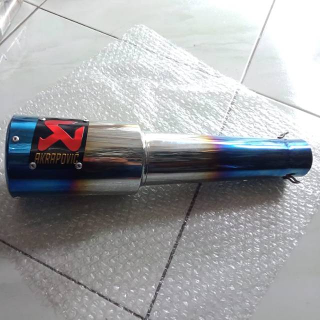 Slincer akrapovic lorenzo biru