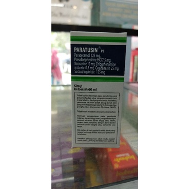 PARATUSIN SYRUP 60 ML / MENGOBATI BATUK PILEK DEMAM ANAK DAN DEWASA
