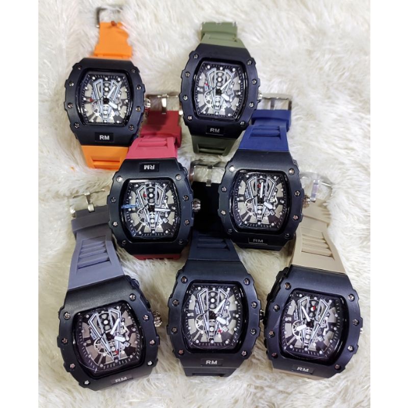 JAM TANGAN PERSEGI JARUM 7 WARNA