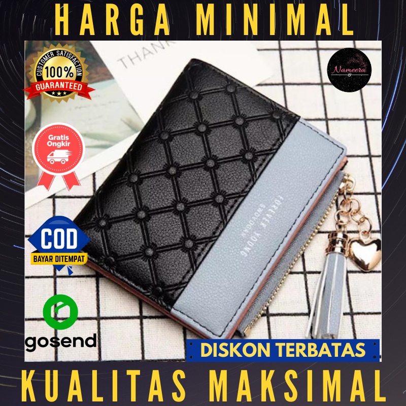 Dompet Kecil Simpel Polos Wanita Cewek Dewasa Remaja Kecil Dan Mini Impor Batam Ori Original Kunci K