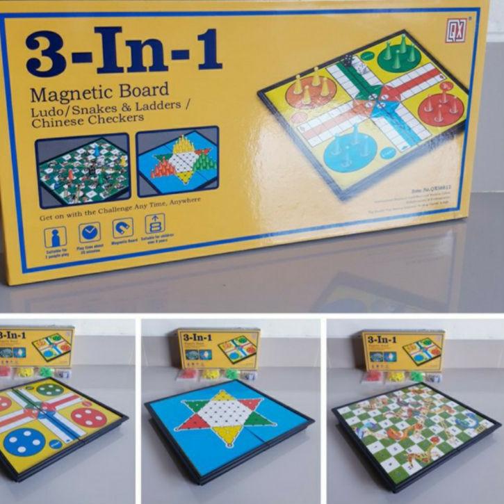 Serbuuuu.. Ludo, Ular Tangga, Halma Magnet 3 in 1