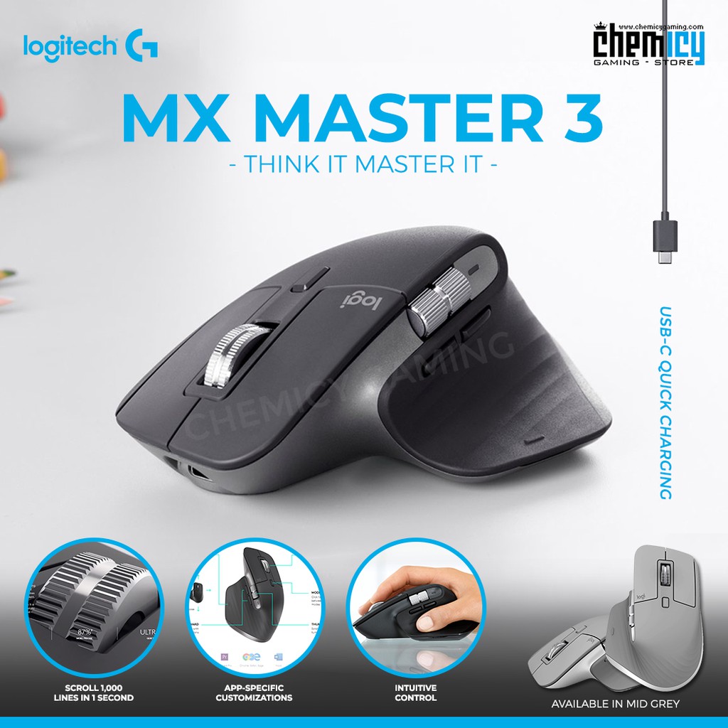 Logitech MX Master 3 Advanced Wireless Mouse