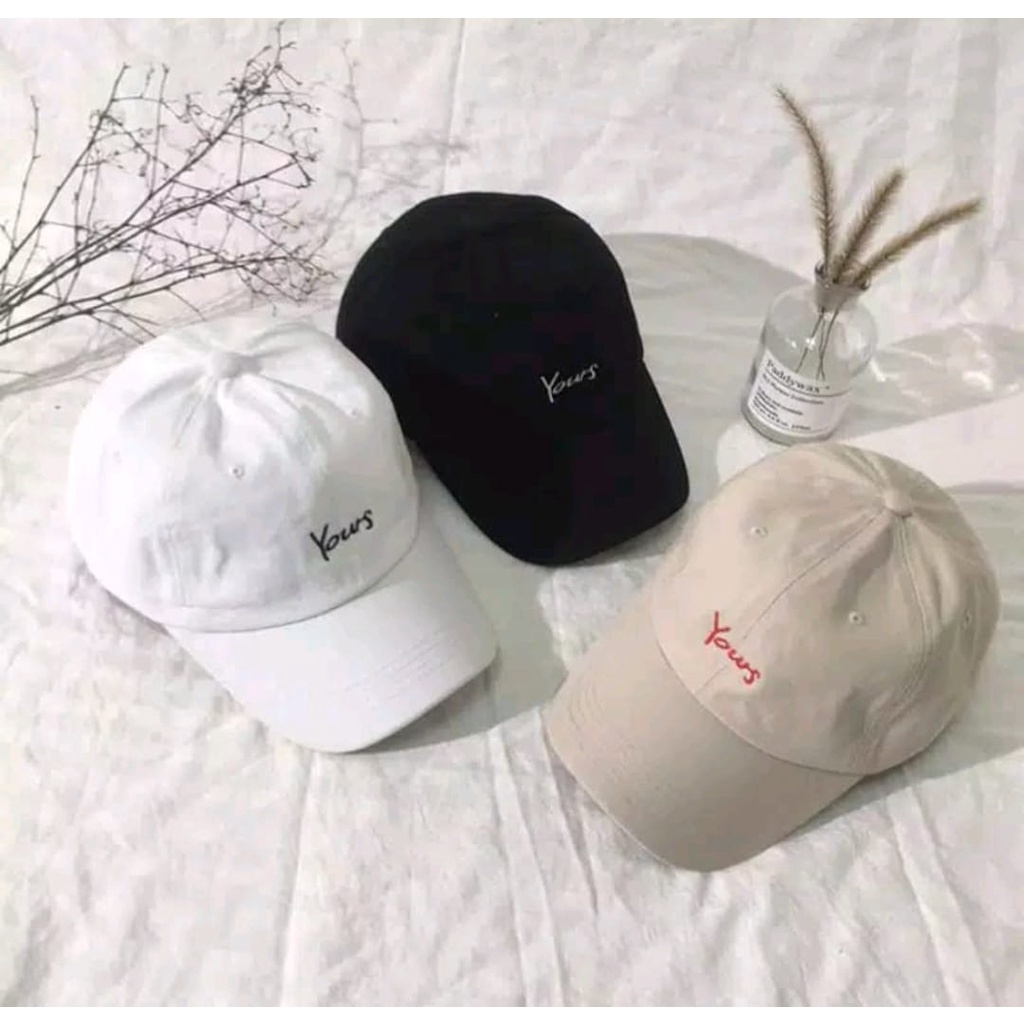 Topi Pria Wanita Bordir Yours COD Distro Korea Dewasa