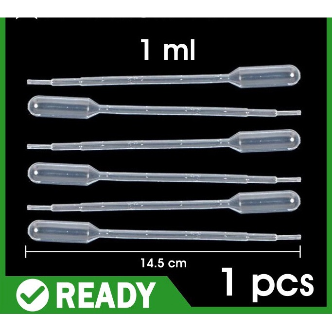 Pipet Tetes 1ml Dropper Pipette 1 ml Liquid Sampler 1pcs Vape Obat sedot dropper 1pcs plastik