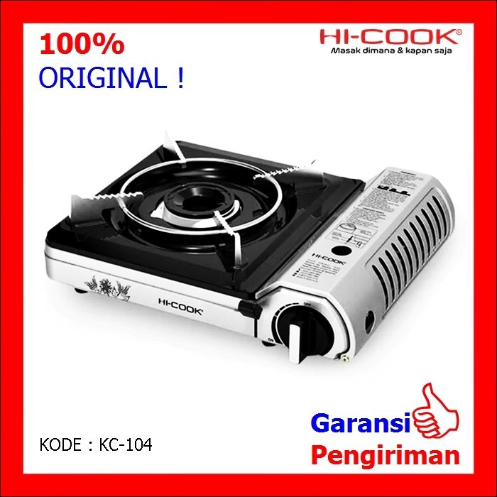 HI Cook KC 110 . Kompor Gas Portable 1 Tungku  . Baru &amp; Bergaransi