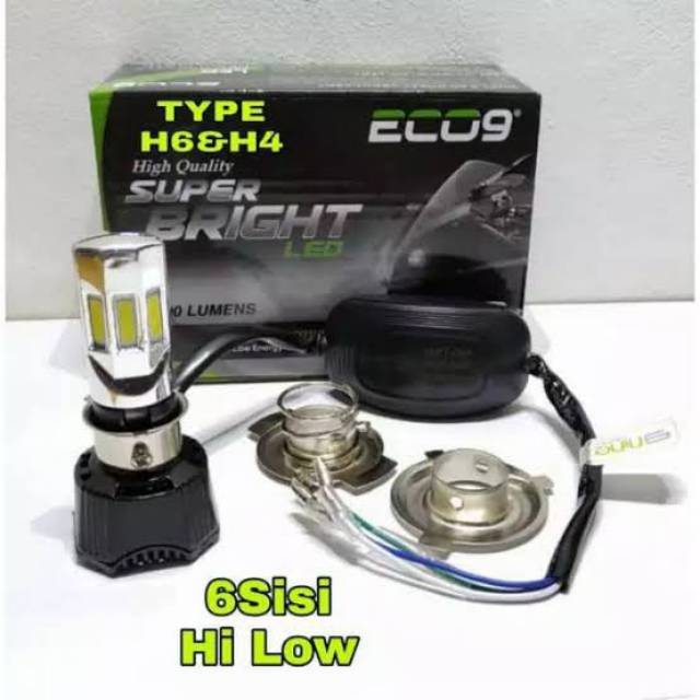 LUMINOS headlamp H6 6 sisi ACDC