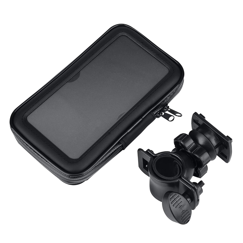 Phone Holder Hp Motor / Sepeda GPS Waterproof (Anti Air) Plastik di Stang Diameter 4.3 inch | 5.5 inch | 6.3 inch