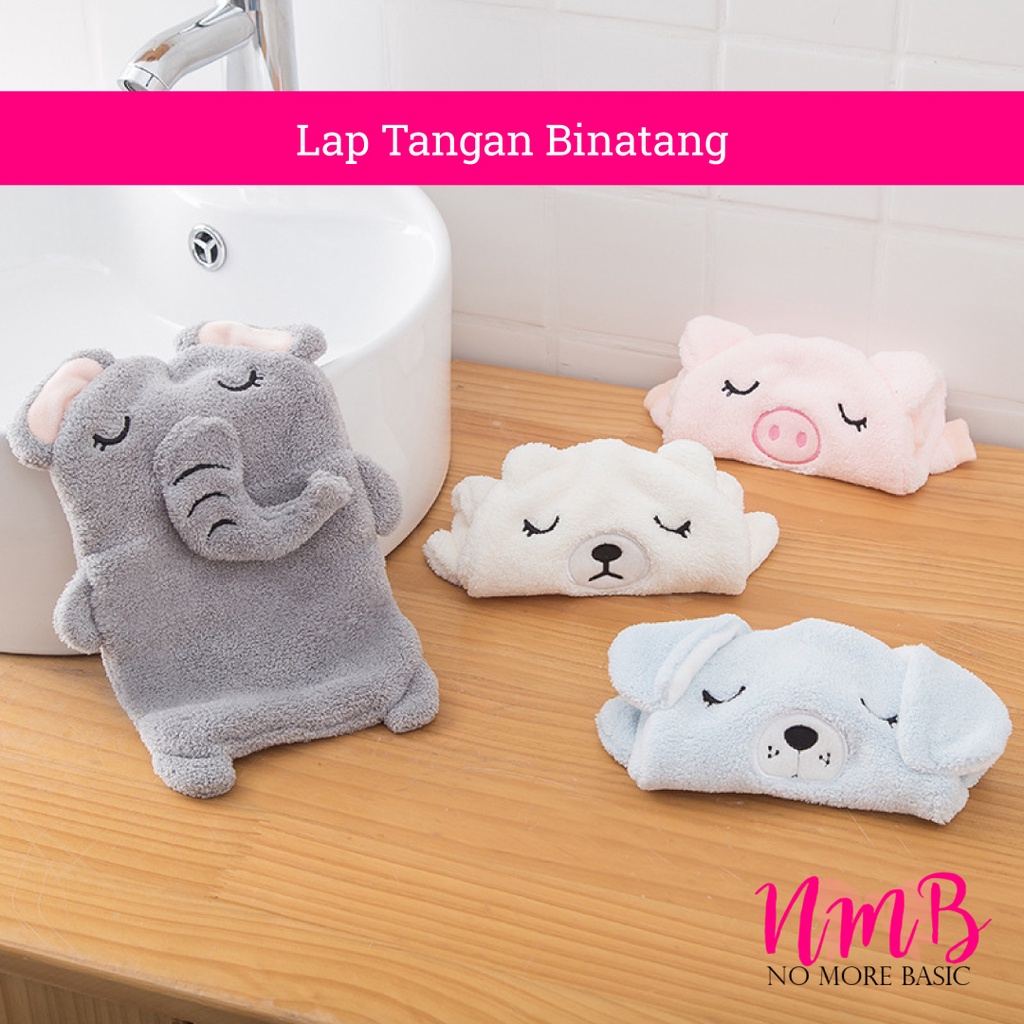 Lap Tangan Gantung Karakter Binatang / Handuk Tangan Gantung Karakter Binatang / Handuk Anak / Hand Towel