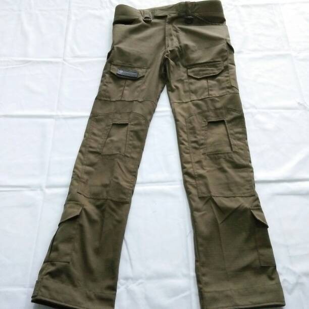 tactical long kneepad pants khaki, green olive local cotton ripstop