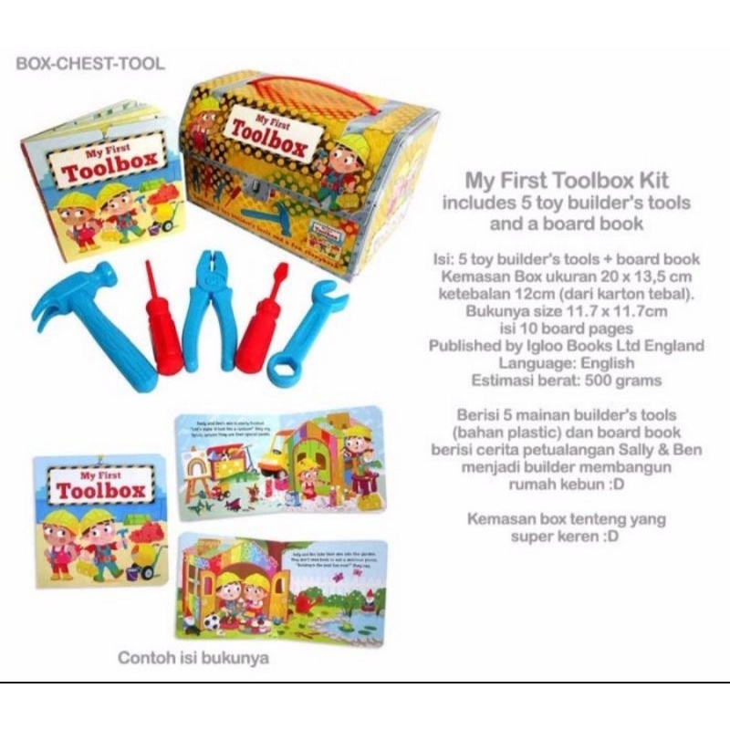 My First Toolbox Kit includes Tools and Book BBW