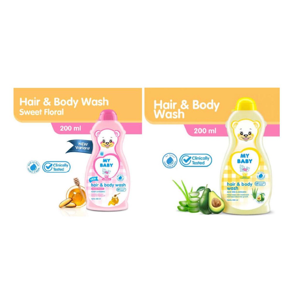 MY BABY HAIR &amp; BODY WASH 100 ML 200ml  / SABUN BAYI / SHAMPOO BAYI