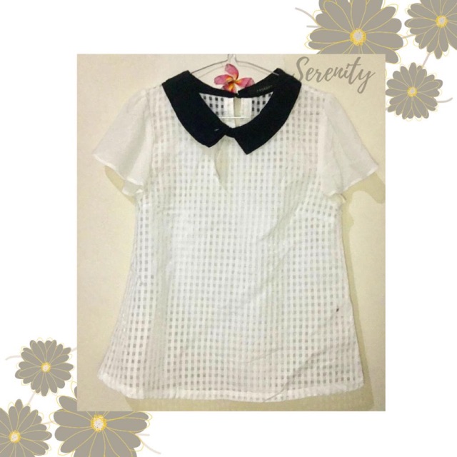 PRELOVED TOP BLOUSE COLLAR