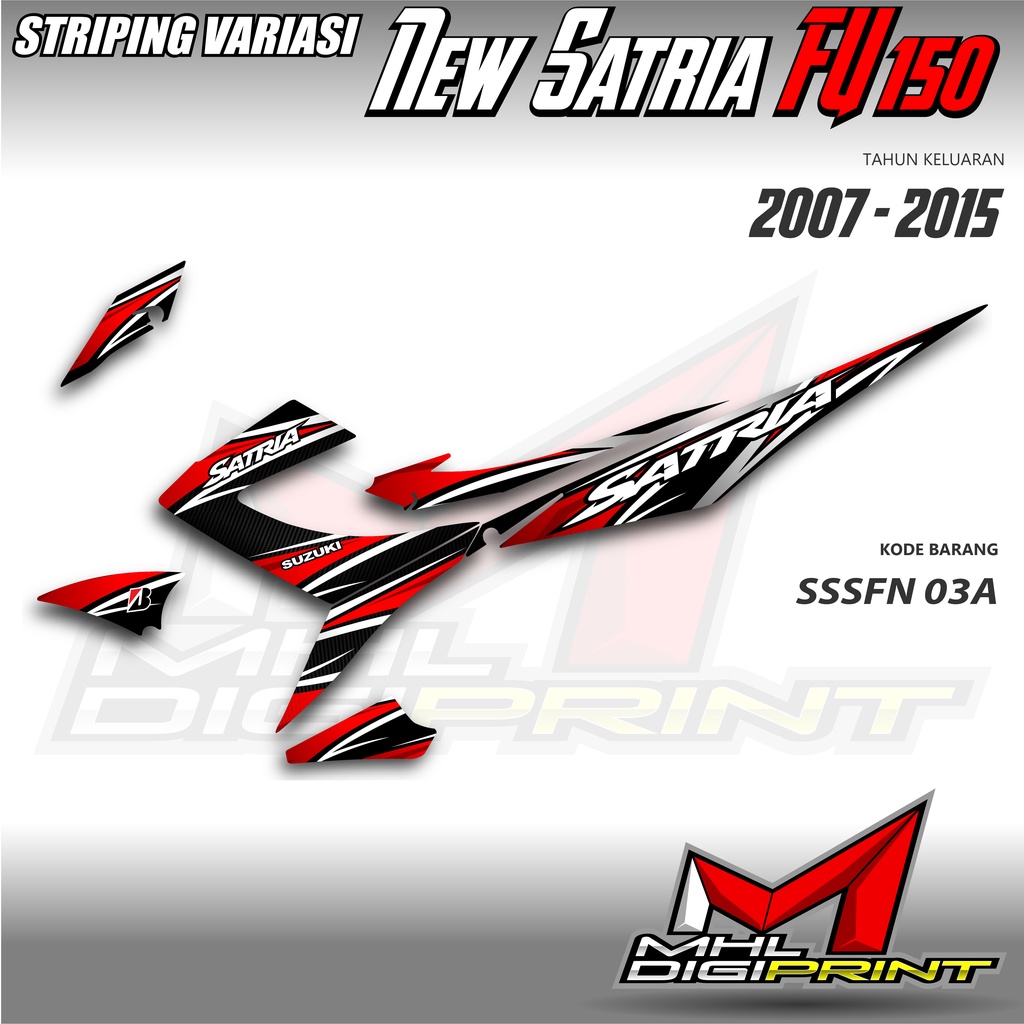 STRIPING VARIASI NEW SATRIA FU 150 - SATRIA FU FACELIFT / FU 150 - SSSFN 03