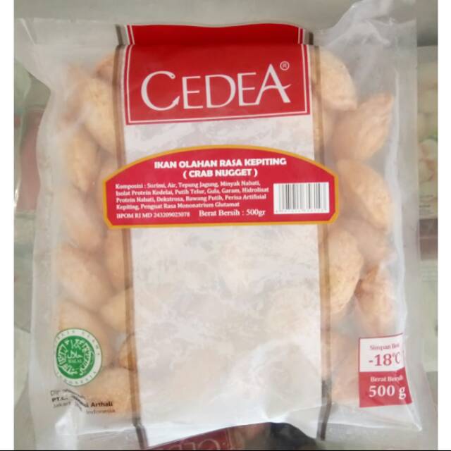 

CEDEA Crab Nugget (Ikan Olahan Rasa Kepiting) 500gr