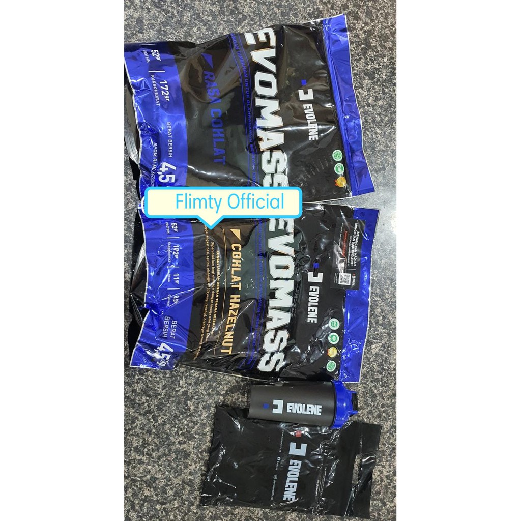 EVOLENE EVO MASS GAINER SUSU PROTEIN EVOMASS GYM FITNESS