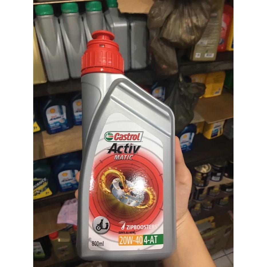 OLI MOTOR MATIC CASTROL ACTIV 0,8L GARANSI ORIGINAL !!!