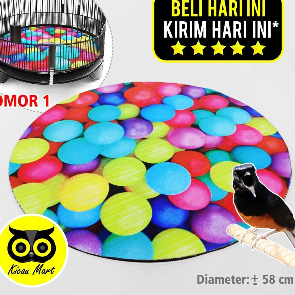 [ SALE ] KARPET SANGKAR BURUNG MURAI NOMOR 1 ALAS BOLA 3 DIMENSI 3D KANDANG MANUK ANTI TURUN KEBAWAH