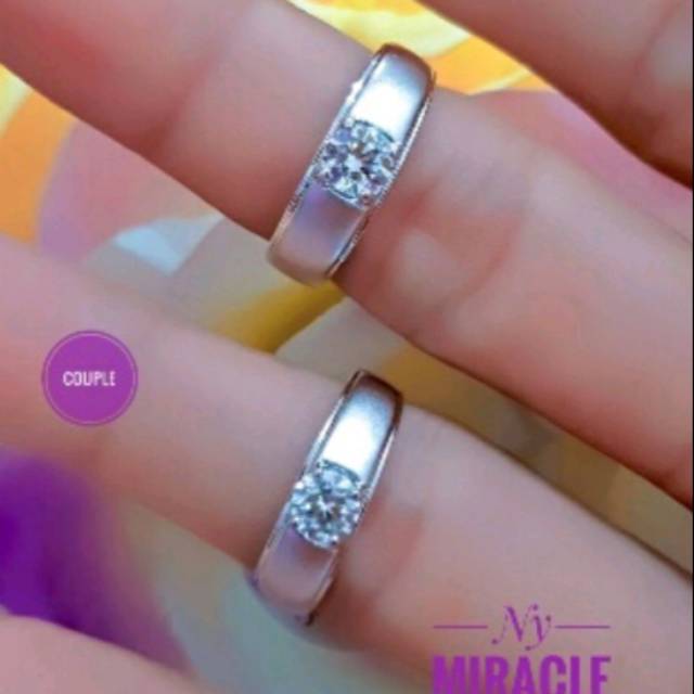 Cincin couple bahan titanium termurah