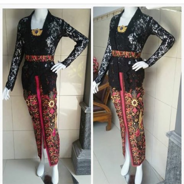 Kebaya kutubaru premium Kamen/rok jadi