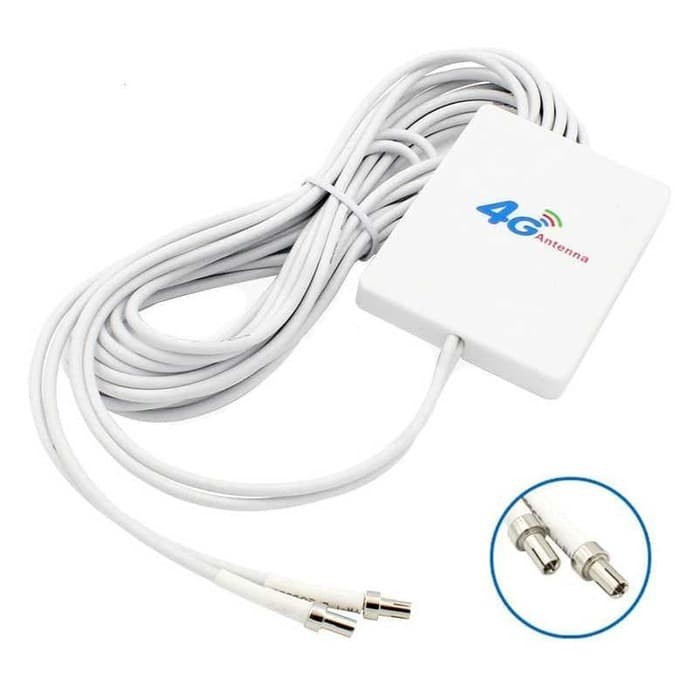 Antena Eksternal 3G 4G LTE 28dBi TS9 Connector with 3 Meter Cable