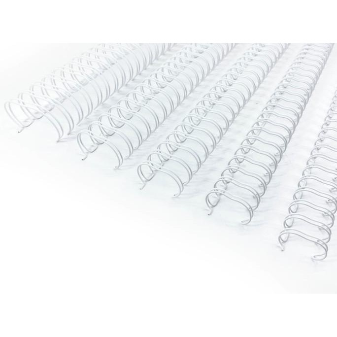 

Kawat Spiral 1/4" - (3:1, F4) 100 Batang ukuran Folio - Wire Bind - Putih