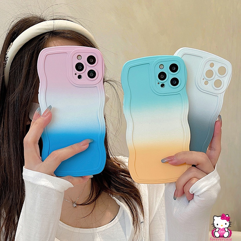 Casing Softcase TPU Redmi Note 9 10 11 9T 9A 10 9 10A 9C NFC Note8 10s 11s 10 Pro Max Plus Aksen Gradasi Warna