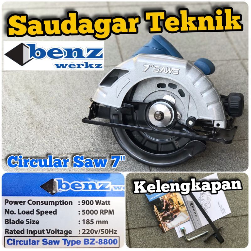 Mesin Potong Kayu Benz 7 inch Circular Saw 7&quot; Benz